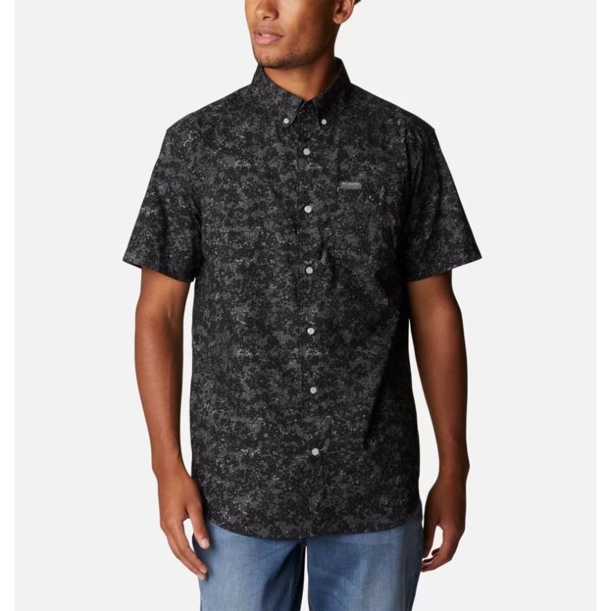 Black Dotty Disguise Columbia Sale Men's Brentyn Trail II Short Sleeve Shirt