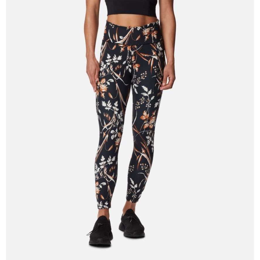 Black Fallgrass Print Columbia Sale Women's Weekend Adventure 7/8 Leggings