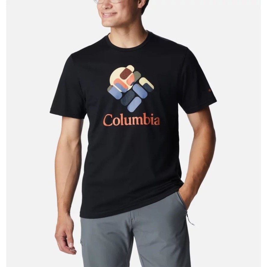Black/Gemscape Graphic Men's Rapid Ridge Graphic T-Shirt Columbia Sale