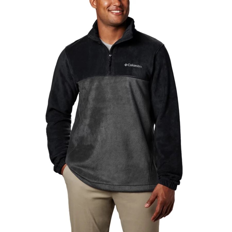 Black/Grill Columbia Sale Men's Steens Mountain Half Zip Fleece