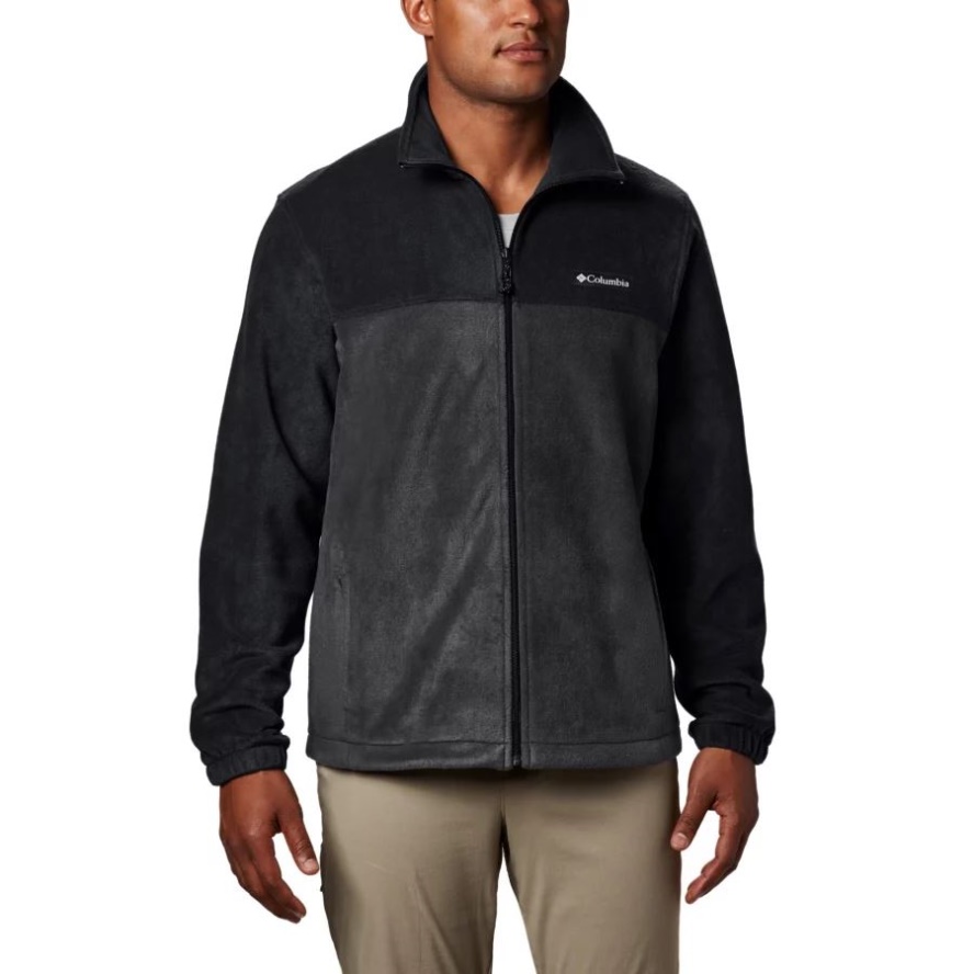 Black/Grill Men's Steens Mountain 2.0 Full Zip Fleece Jacket Tall Columbia Sale