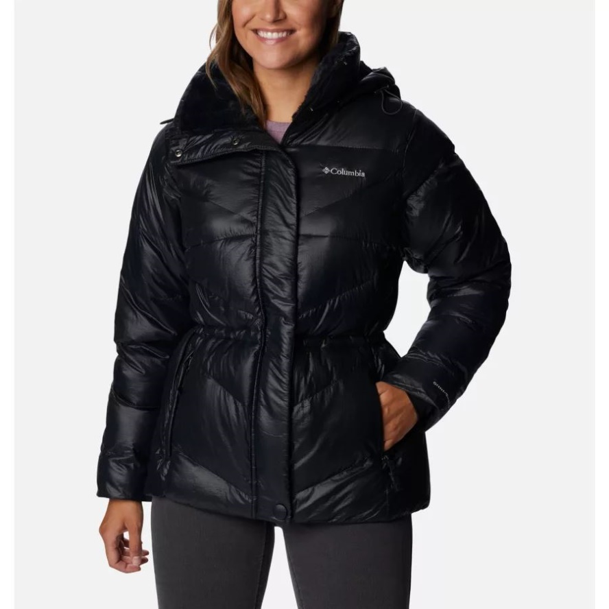 Black Gunmetal Columbia Sale Women's Peak to Park II Insulated Hooded Jacket
