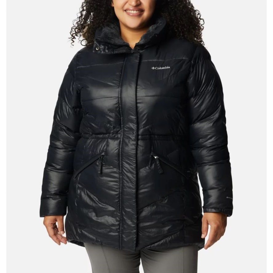Black Gunmetal Columbia Sale Women's Peak to Park Mid Insulated Jacket Plus Size