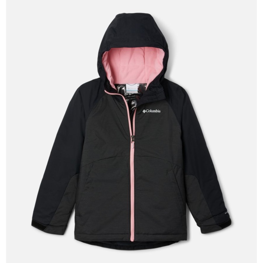 Black Heather/Black Columbia Sale Girls' Alpine ActionII Waterproof Ski Jacket