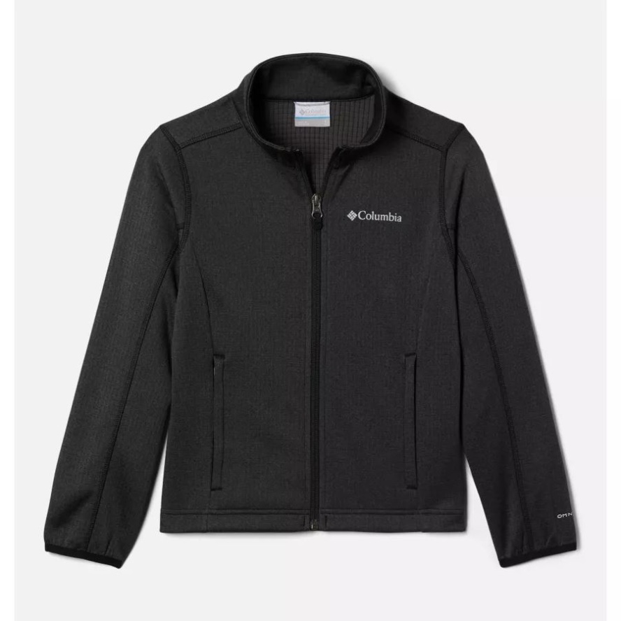 Black Heather Boys' Park View Full Zip Fleece Jacket Columbia Sale