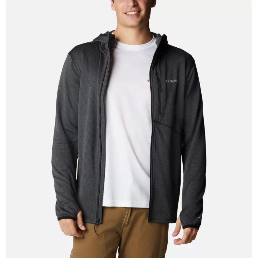 Black Heather Columbia Sale Men's Park View Full Zip Fleece Hoodie