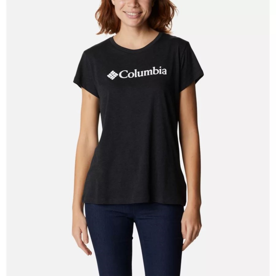 Black Heather/Gem Columbia Sale Columbia Sale Women's Trek Casual Graphic T-Shirt