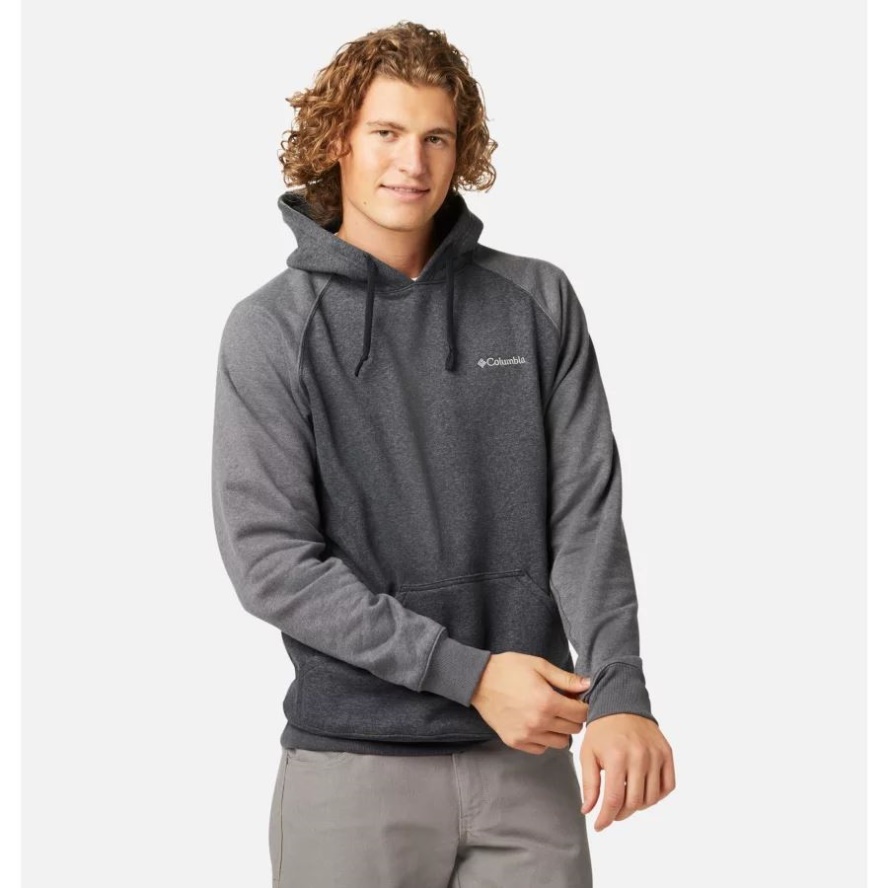 Black Heather/Shark Heather Columbia Sale Men's Hart Mountain II Hoodie