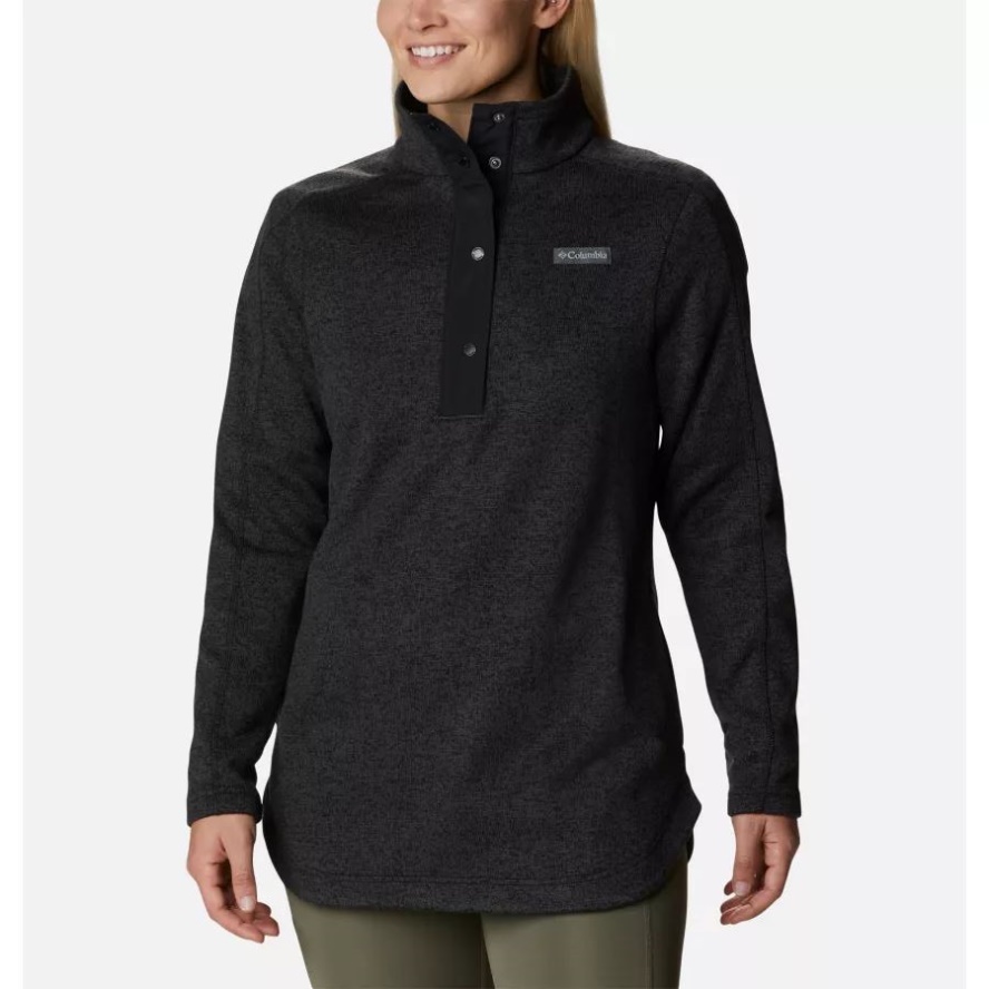 Black Heather Women's Sweater Weather Fleece Tunic Columbia Sale