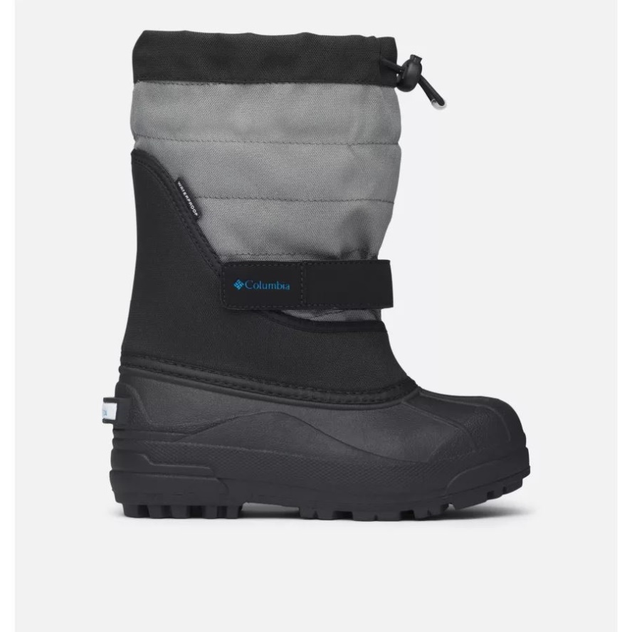 Black/Hyper Blue Big Kids' Powderbug Plus II Snow Boot Columbia Sale