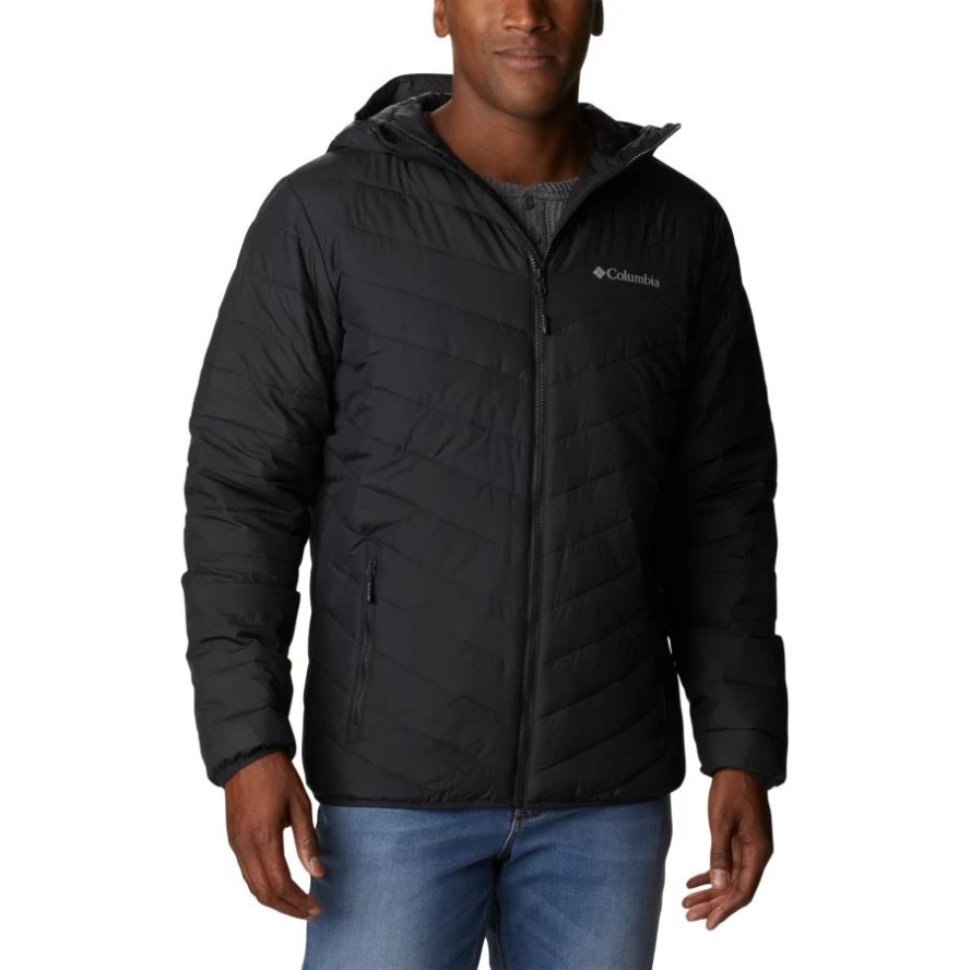 Black Men's Eddie Gorge Hooded Insulated Jacket Columbia Sale