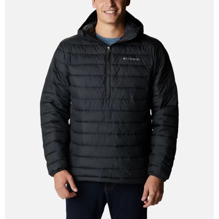 Black Men's Powder LiteInsulated Anorak Columbia Sale