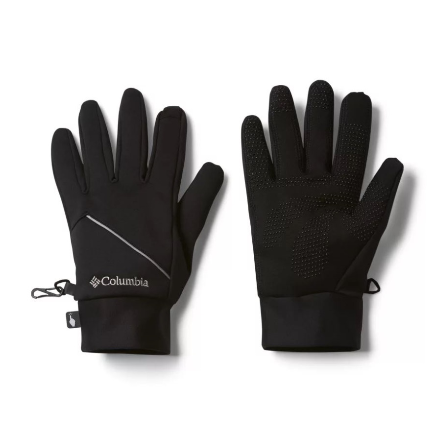 Black Men's Trail Summit Running Gloves Columbia Sale