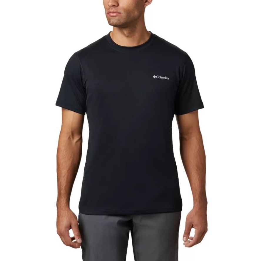 Black Men's Zero Rules Short Sleeve Shirt Active Fit Columbia Sale