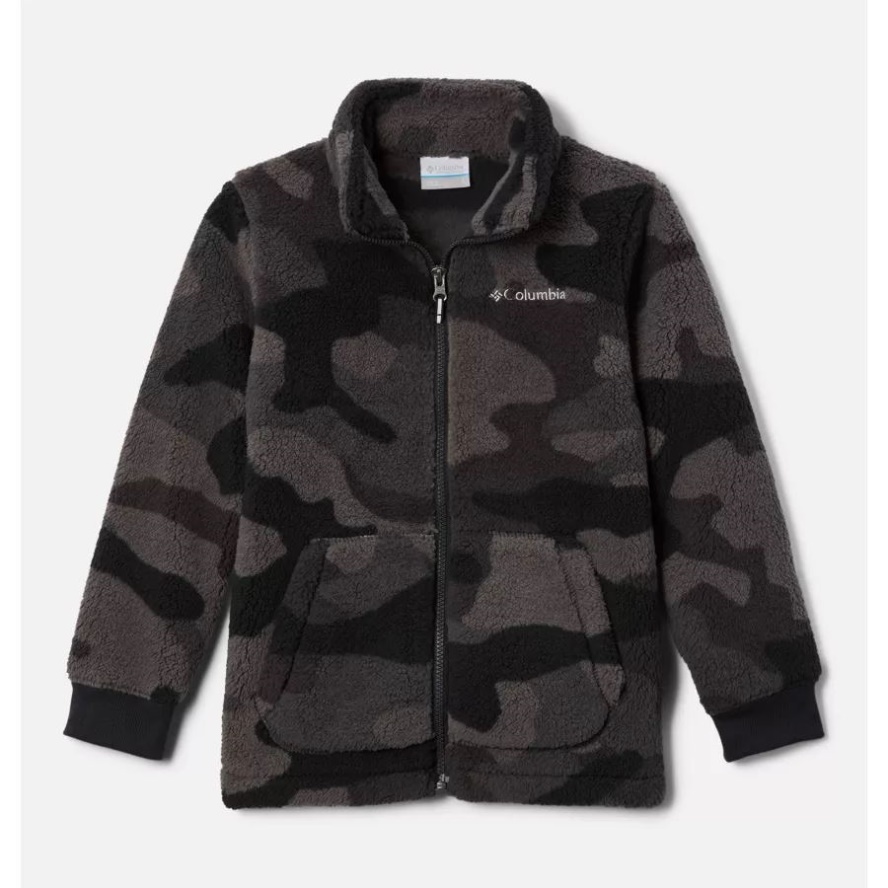 Black Mod Camo Boys' Rugged Ridge II Full Zip Sherpa Columbia Sale
