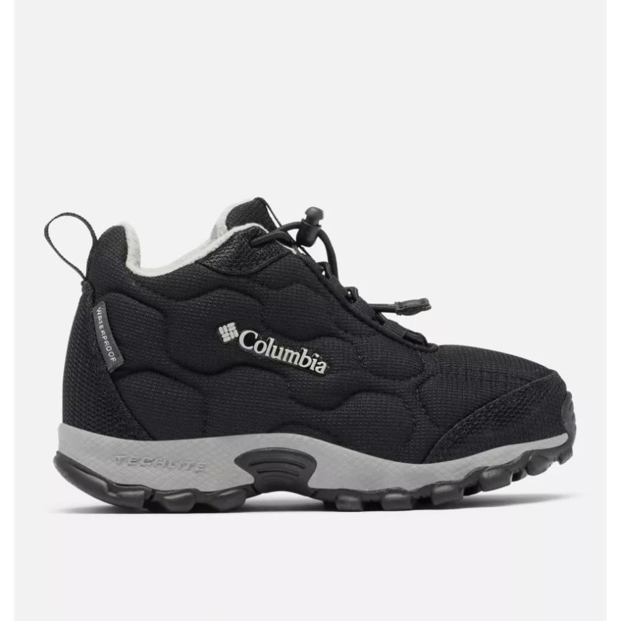 Black/Monument Kids' Firecamp Mid 2 Waterproof Shoe Columbia Sale