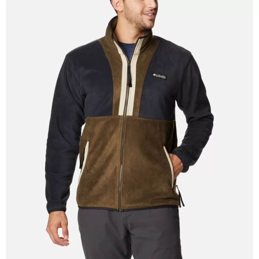 Black/Olive Green/Ancient Fossil Men's Back Bowl Fleece Columbia Sale