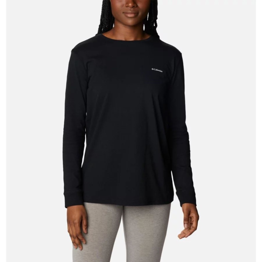 Black/Outdoor Park Women's North Cascades Back Graphic Long Sleeve T-Shirt Columbia Sale