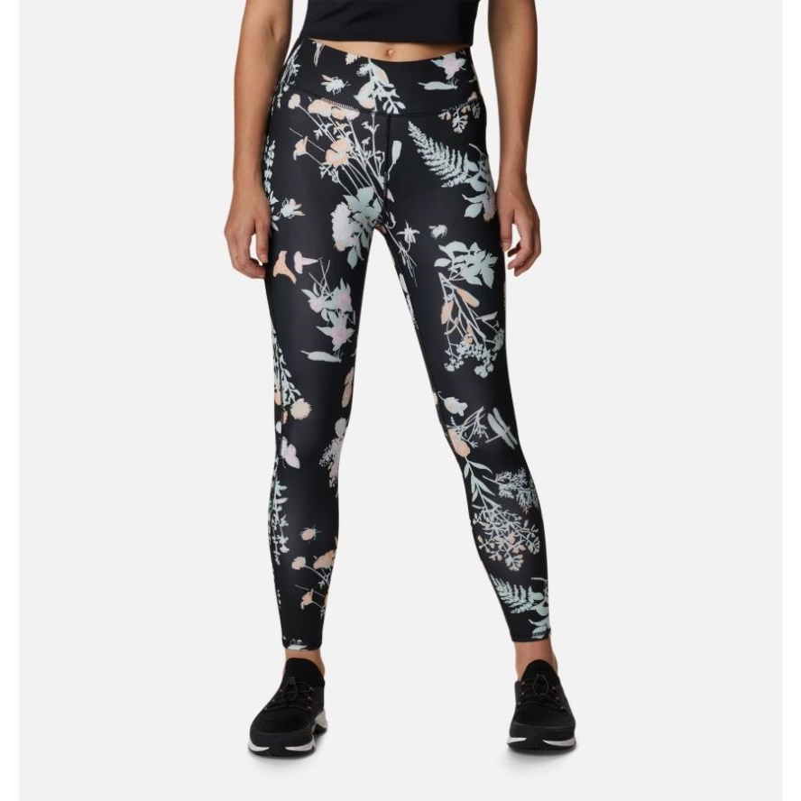 Black Radical Botanical Columbia Sale Women's Lodge Printed 7/8 Leggings