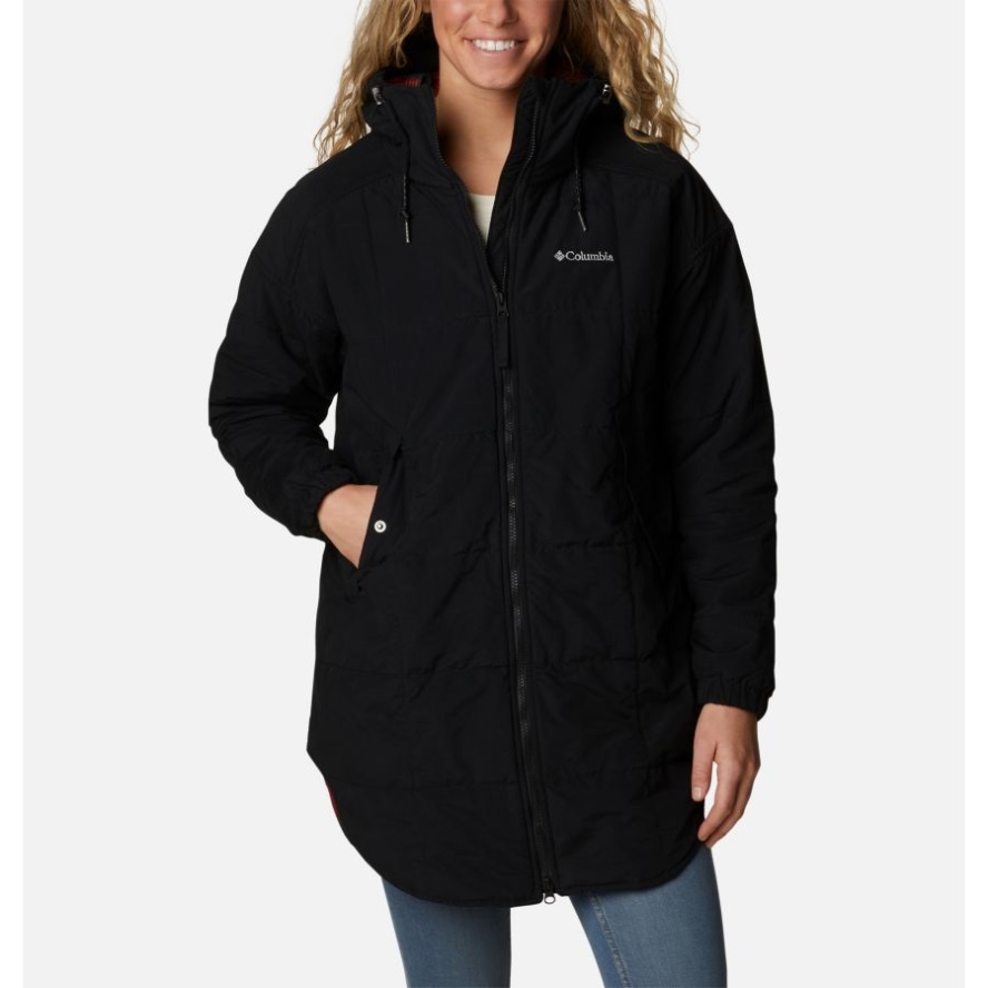 Black/Red Lily Check Print Columbia Sale Women's Chatfield Hill Novelty Jacket