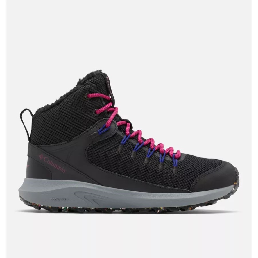 Black/Red Onion Women's Trailstorm Mid Waterproof Hiking Shoe Columbia Sale