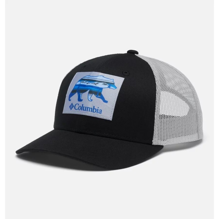 Black Scenic Bear Columbia Sale Youth Columbia Sale Snap Back Cap