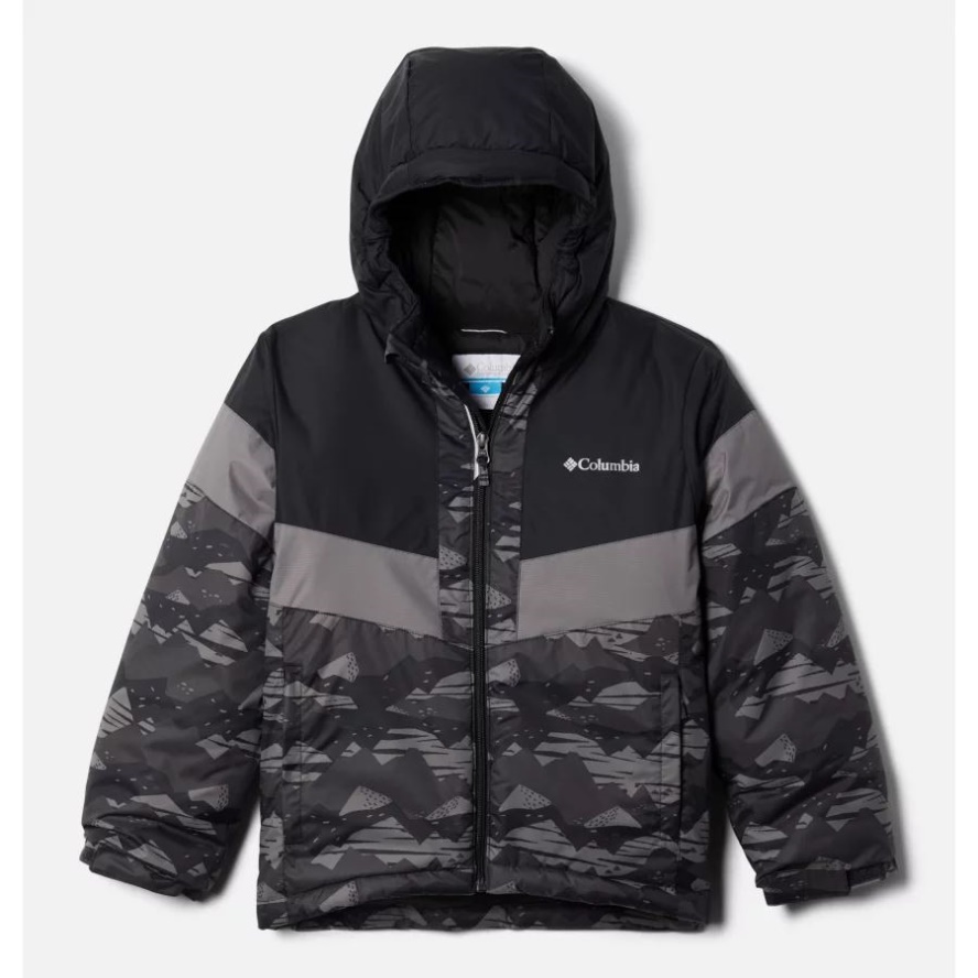 Black Scrapscape Tonal/Black/City Grey Boys' Lightning Lift II Jacket Columbia Sale Brand