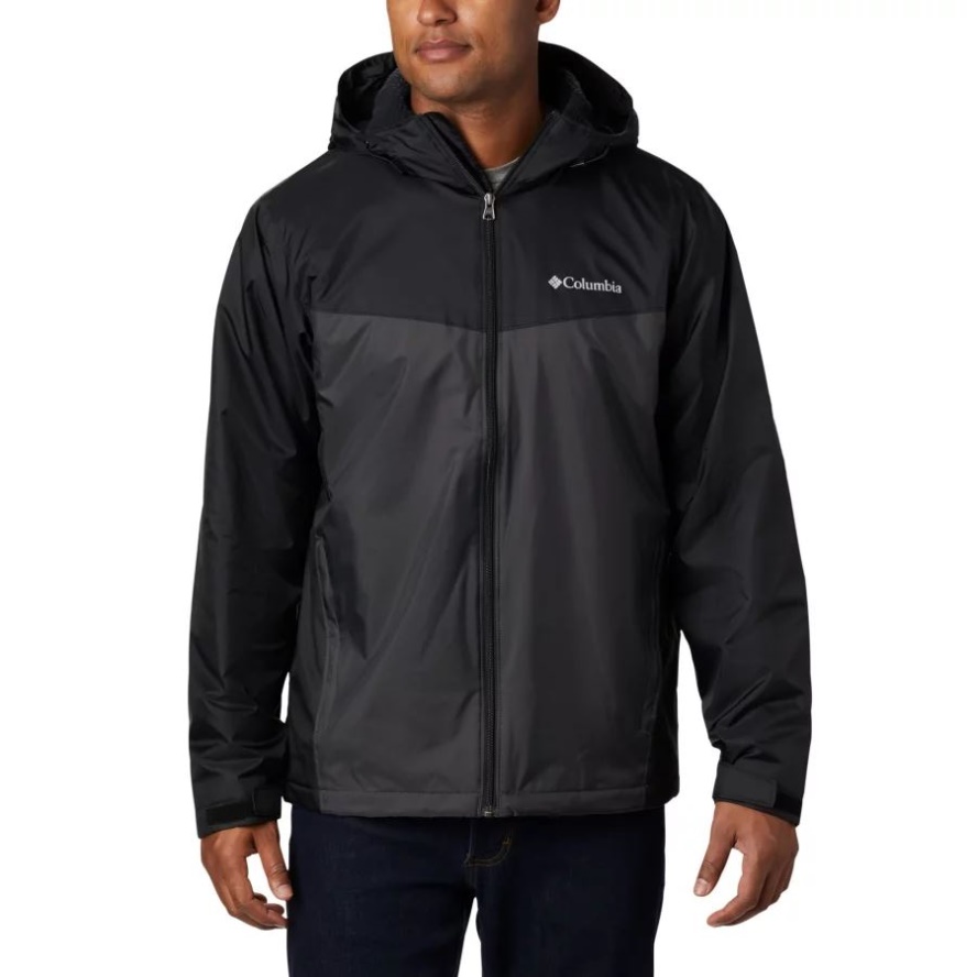Black/Shark Columbia Sale Men's Glennaker Sherpa Lined Jacket