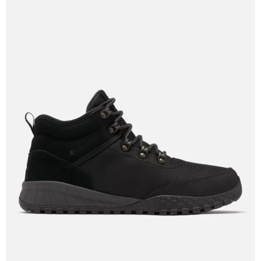 Black/Shark Men's Fairbanks Mid Boot Columbia Sale