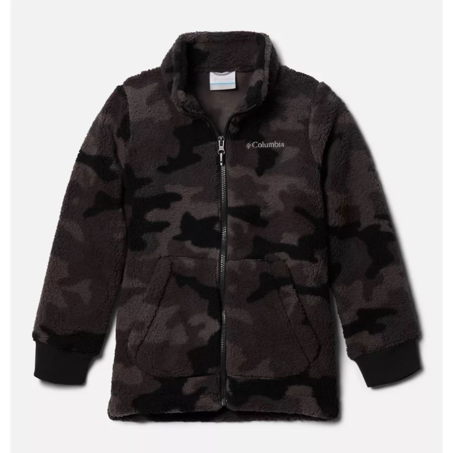 Black Trad Camo Columbia Sale Boys' Rugged Ridge II Full Zip Sherpa