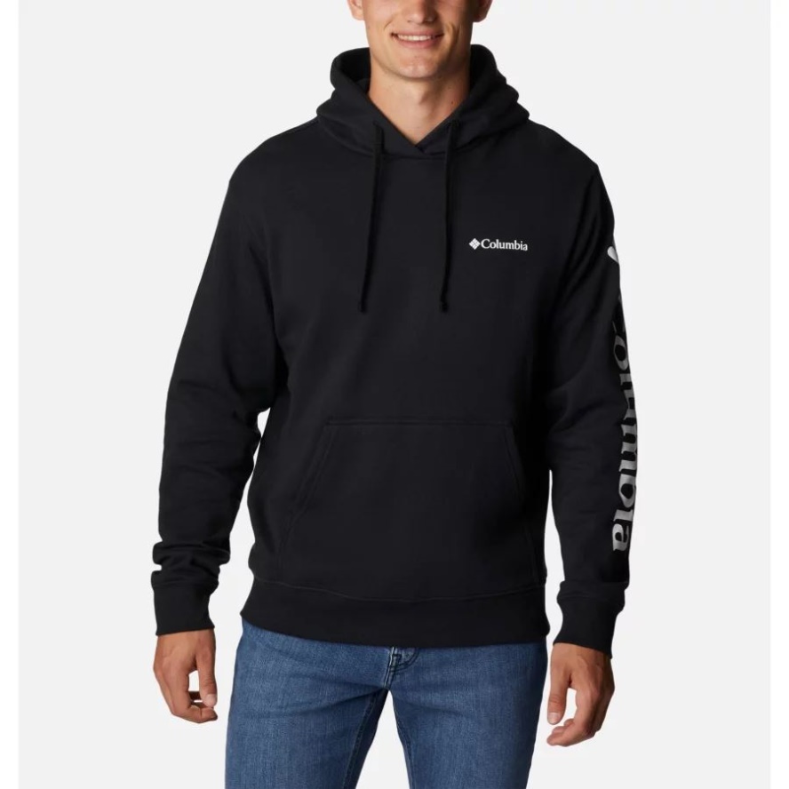 Black/White Men's Viewmont II Graphic Hoodie Extended Size Columbia Sale