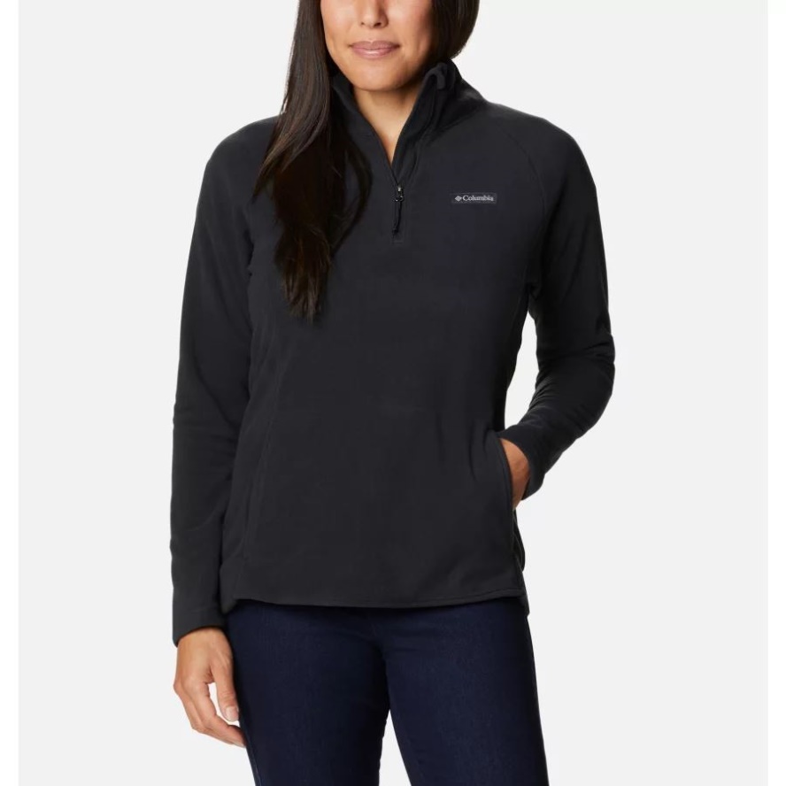 Black Women's Ali Peak II Quarter Zip Fleece Pullover Columbia Sale Brand