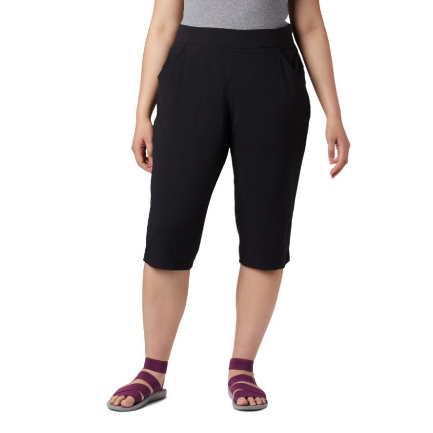 Black Women's Anytime Casual Capri Plus Size Columbia Sale