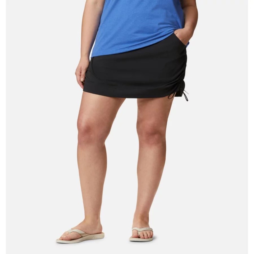 Black Women's Anytime Casual Skort Plus Size Columbia Sale