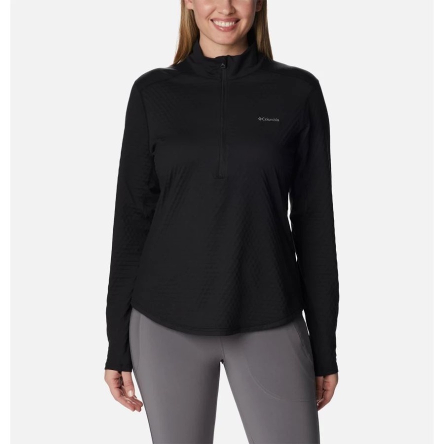 Black Women's Bliss Ascent Half Zip Shirt Columbia Sale