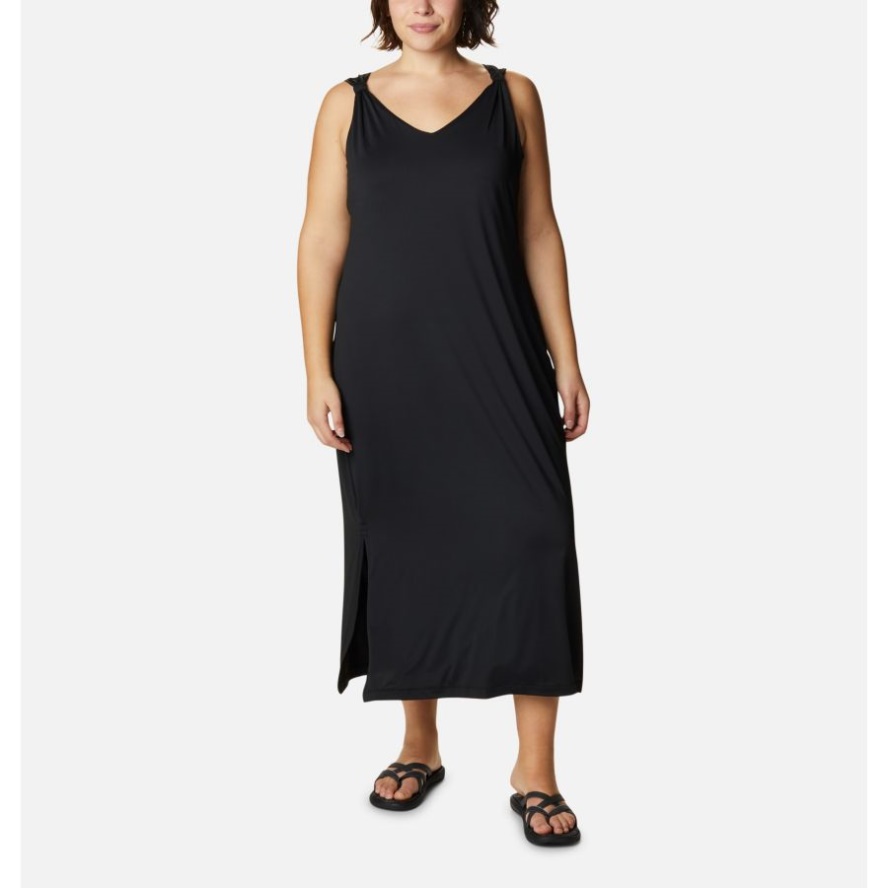 Black Women's Chill River Midi Dress Plus Size Columbia Sale
