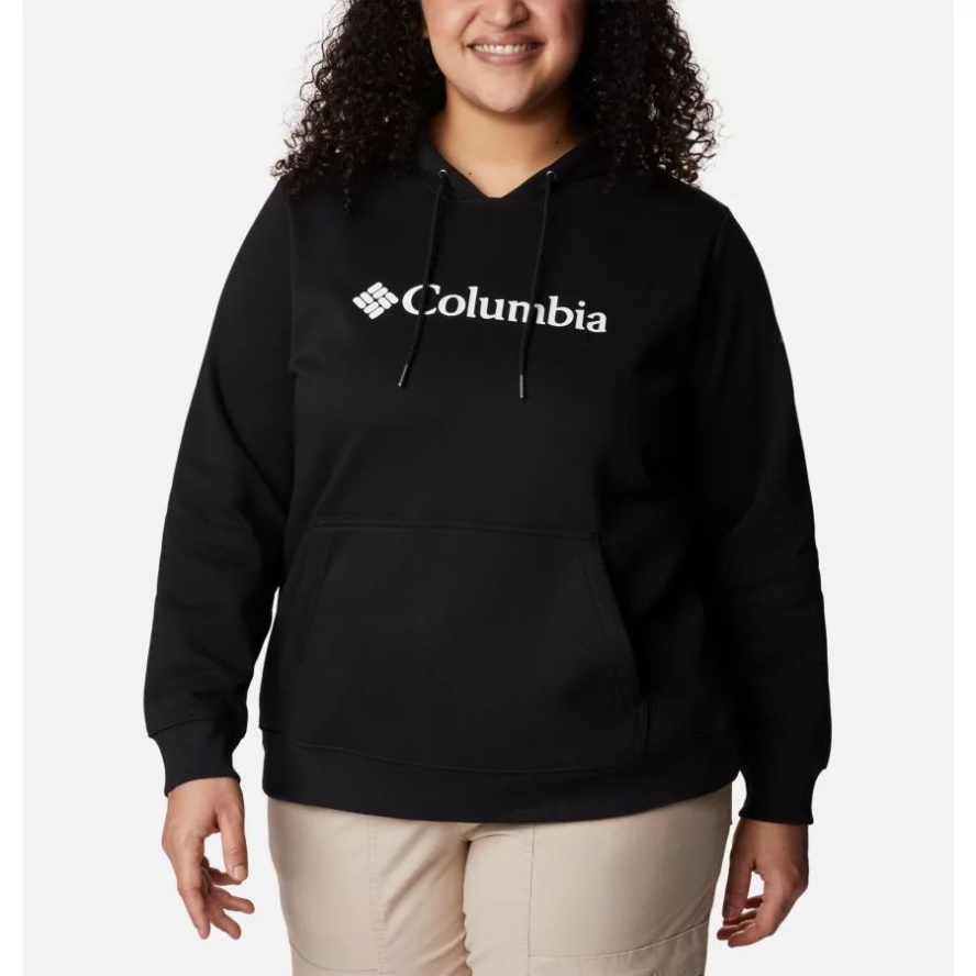 Black Women's Columbia Sale Logo Hoodie Plus Size Columbia Sale