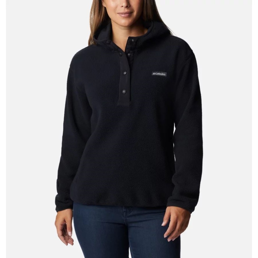 Black Women's Echo Hills Sherpa Fleece Hoodie Columbia Sale