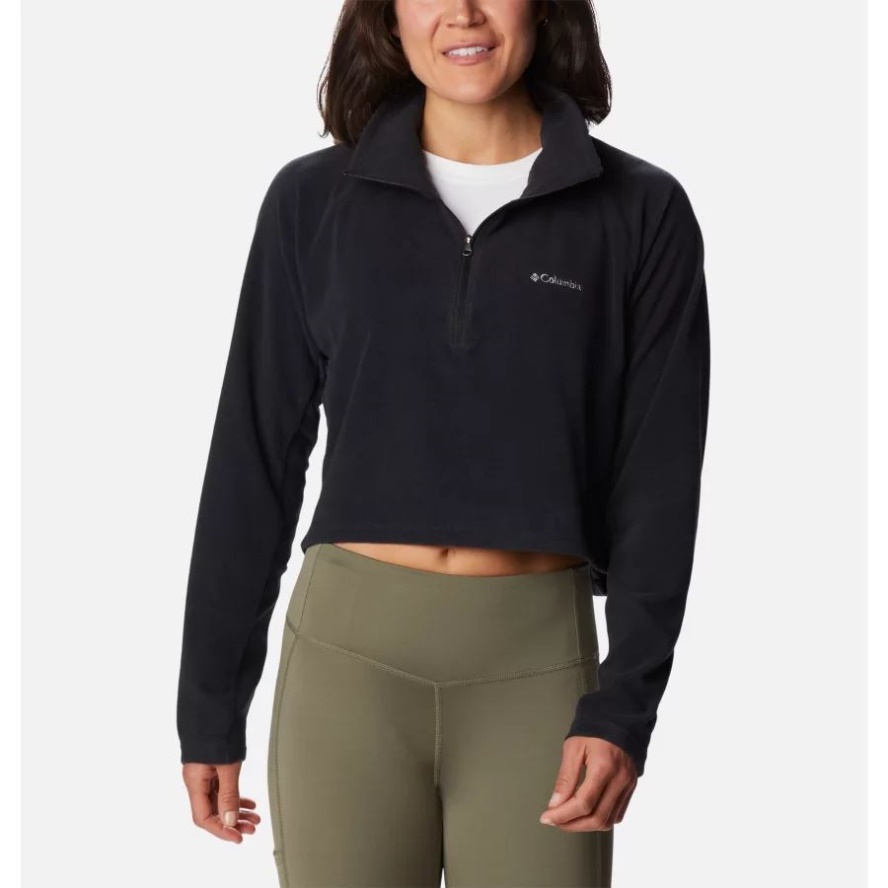 Black Women's Glacial II Casual Cropped Fleece Columbia Sale