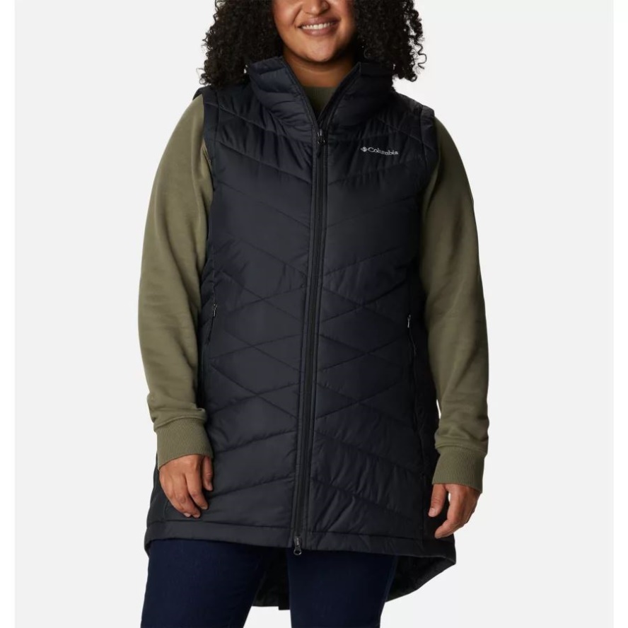 Black Women's Heavenly Long Vest Plus Size Columbia Sale