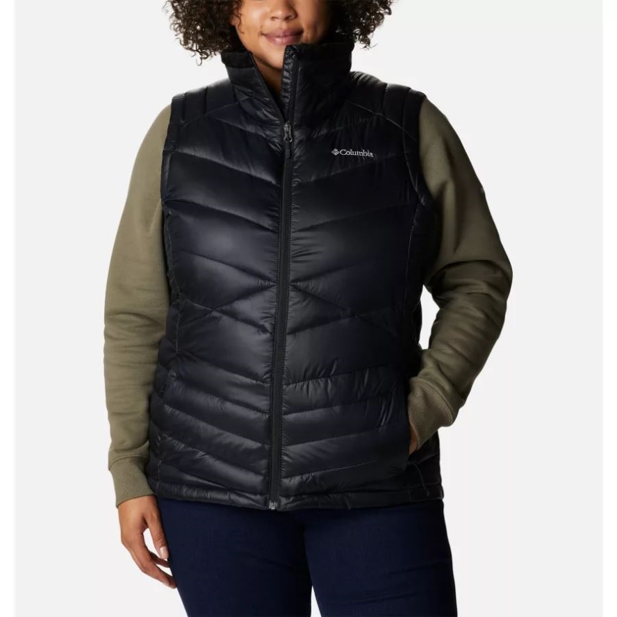 Black Women's Joy Peak Omni-Heat Infinity Insulated Vest Plus Size Columbia Sale