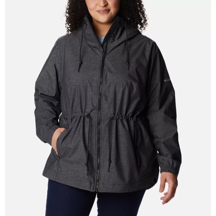 Black Women's Lillian Ridge Shell Jacket Plus Size Columbia Sale