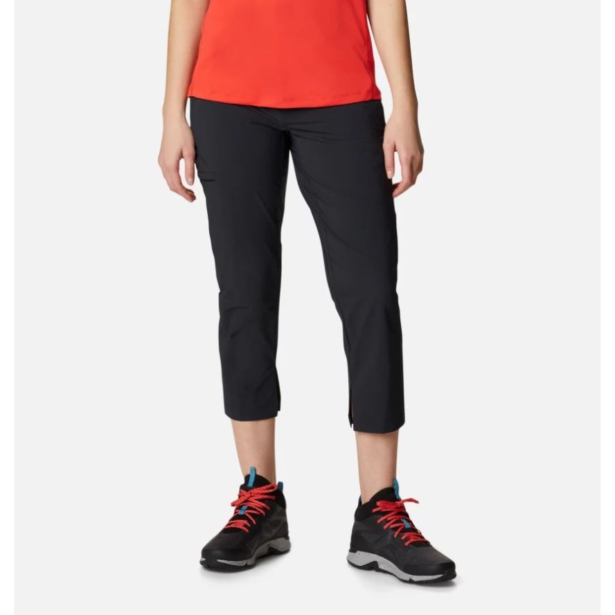Black Women's Muir Pass II Cropped Hiking Trousers Columbia Sale