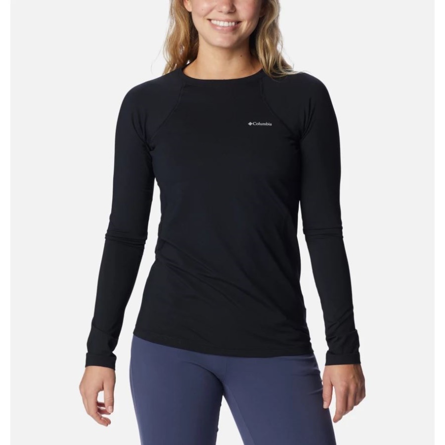 Black Women's Omni-Heat Midweight Baselayer Crew Columbia Sale Brand