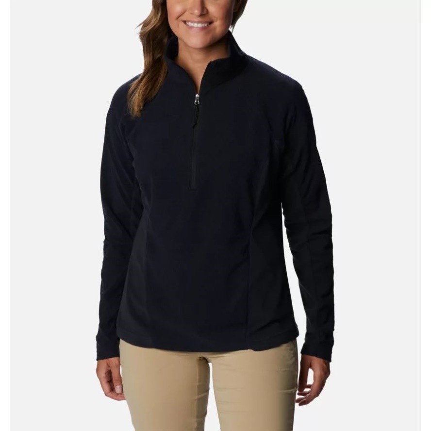 Black Women's Overlook Pass Half Zip Columbia Sale