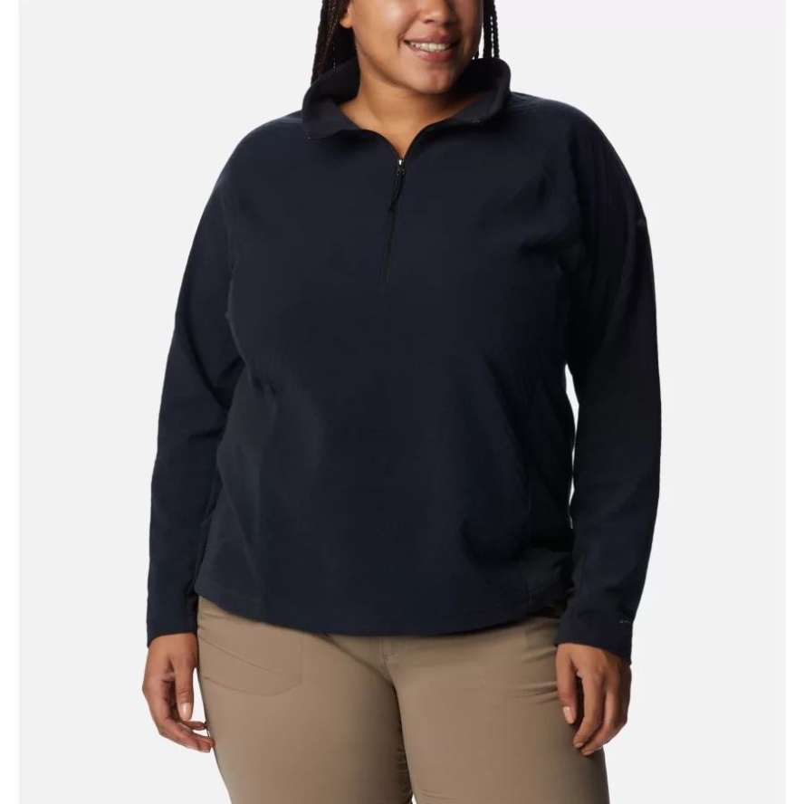 Black Women's Overlook Pass Half Zip Plus Size Columbia Sale Brand