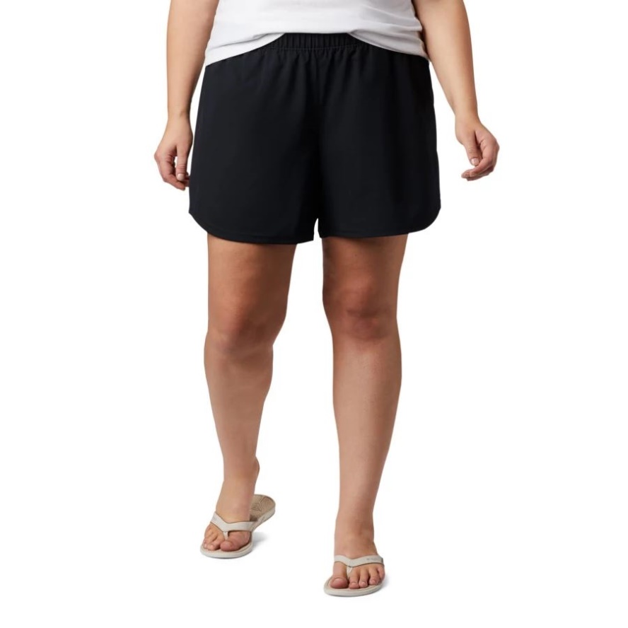 Black Women's PFG Tamiami Pull-on Shorts Plus Size Columbia Sale