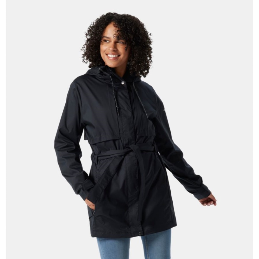 Black Women's Pardon My Trench Rain Jacket Columbia Sale