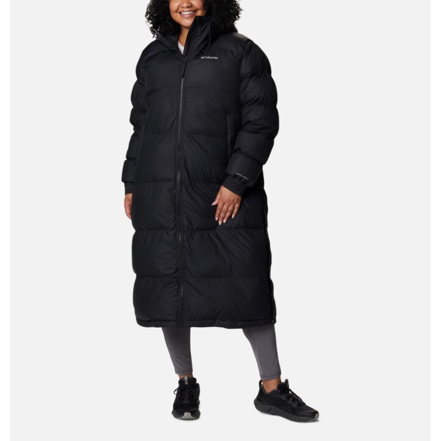 Black Women's Pike Lake Long Jacket Plus Size Columbia Sale