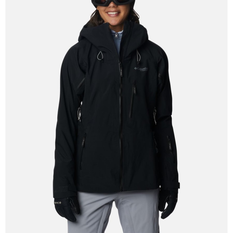 Black Women's Platinum Peak Waterproof Shell Ski Jacket Columbia Sale